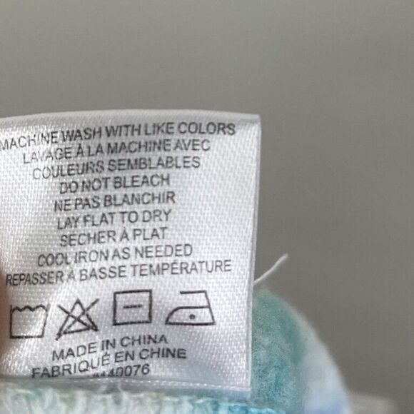 Generation Love Jay Ruffle Sweat Shorts NEW Blue Multi Tie-Dye Womens Medium M - Picture 11 of 12